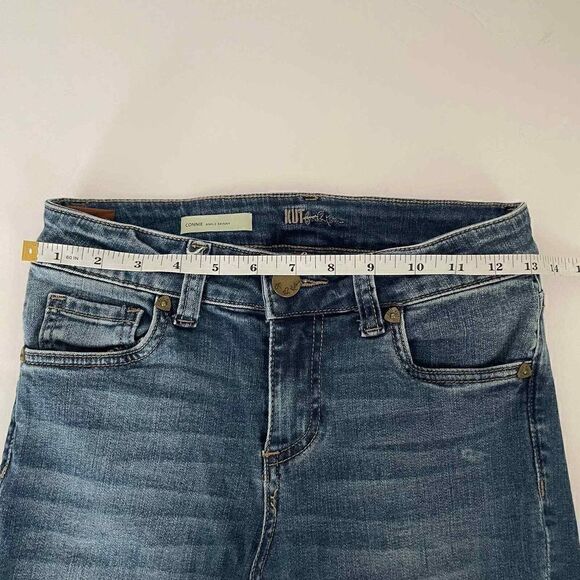 Kut from the Kloth Connie Ankle Skinny Raw Hem Size 0 - Picture 9 of 10
